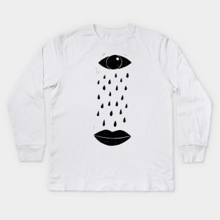 Teardrops Kids Long Sleeve T-Shirt